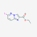 Structure of 6-IODOIMIDAZO[1,2-B]PYRIDAZINE-2-CARBOXYLIC ACID ETHYL ESTER