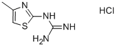 Structure of 4-METHYLTHIAZOL-2-YLGUANIDINE HYDROCHLORIDE