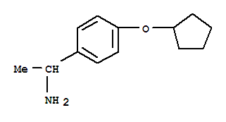 Structure of 1-[4-(cyclopentyloxy)phenyl]ethanamine