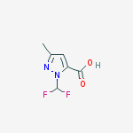Structure of 1-(difluoromethyl)-3-methyl-1h-pyrazole-5-carboxylic Acid