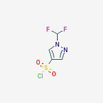 Structure of 1-(difluoromethyl)pyrazole-4-sulfonyl chloride