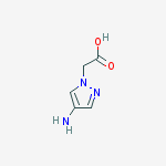 2-(4-amino-1H-pyrazol-1-yl)acetic acid结构式