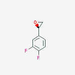 Structure of (2S)-2-(3,4-difluorophenyl)oxirane