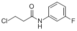 Structure of 3-CHLORO-N-(3-FLUOROPHENYL)PROPANAMIDE