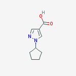 Structure of 1-Cyclopentyl-1H-Pyrazole-4-Carboxylic acid