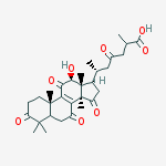 Structure of (12beta)-12-Hydroxy-3,7,11,15,23-pentaoxolanost-8-en-26-oic acid