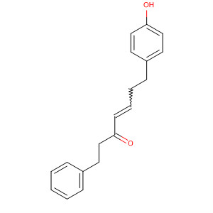 Structure of 4-Hepten-3-one, 7-(4-hydroxyphenyl)-1-phenyl-, (E)-