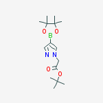 Tert-butyl 2-[4-(4,4,5,5-tetramethyl-1,3,2-dioxaborolan-2-yl)pyrazol-1-yl]acetate结构式