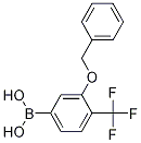 3-(Benzyloxy)-4-(trifluoromethyl)phenylboronic acid结构式