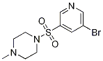 Structure of 1-(5-broMopyridin-3-ylsulfonyl)-4-Methylpiperazine