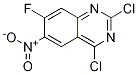6-硝基-7-氟(2,4)二氯喹唑啉结构式