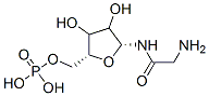 [(2R,5R)-5-[(2-aminoacetyl)amino]-3,4-dihydroxy-oxolan-2-yl]methoxyphosphonic acid结构式