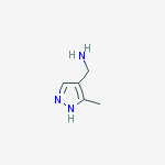 3-methyl-1H-Pyrazole-4-methanamine结构式