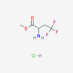 Structure of 4,4,4-TRIFLUORO-ALPHA-HOMOALANINE METHYL ESTER HYDROCHLORIDE
