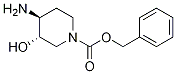 (3S,4S)-苄基4-氨基-3-羟基哌啶-1-羧酸酯结构式