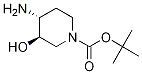 Structure of (3R,4R)-4-aMino-3-hydroxy-piperidine-1-carboxylic acid tert-butyl ester