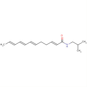 Structure of 2,6,8,10-Dodecatetraenamide, N-(2-methylpropyl)-, (2E,6E,8E,10E)-