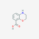 3,4-Dihydro-2H-1,4-benzoxazine-8-carboxylic acid结构式