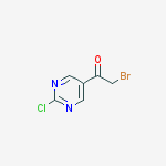 Structure of 2-broMo-1-(2-chloropyriMidin-5-yl)ethanone