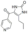 Structure of 2H-Imidazol-2-one,  1,3-dihydro-4-propyl-5-(4-pyridinylcarbonyl)-