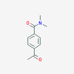Structure of 4-acetyl-n,n-dimethylbenzamide