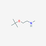 N-methyl-2-[(2-methylpropan-2-yl)oxy]ethanamine结构式