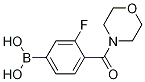 Structure of [3-Fluoro-4-(4-morpholinylcarbonyl)phenyl]boronic acid