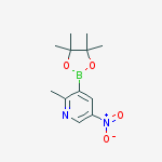 Structure of 2-METHYL-5-NITRO-PYRIDINE-BORONIC ACID PINACOL ESTER