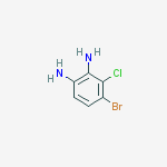 Structure of 4-broMo-3-chloro-benzene-l,2-diaMine