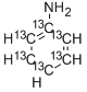 Structure of ANILINE (13C6)