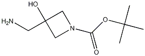 Structure of tert-butyl 3-(aminomethyl)-3-hydroxyazetidine-1-carboxylate