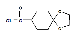 Chemical structure of 1,4-DIOXASPIRO[4.5]DECANE-8-CARBONYL CHLORIDE