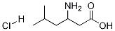 Structure of Hexanoic acid, 3-aMino-5-Methyl-, hydrochloride