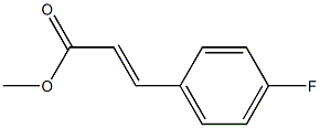 Structure of 2-Propenoic acid, 3-(4-fluorophenyl)-, methyl ester, (2E)-