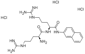 Structure of ARG-ARG BETA-NAPHTHYLAMIDE TRIHYDROCHLORIDE