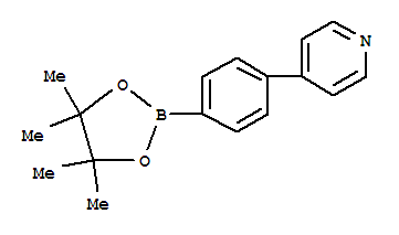 Structure of Pyridine,4-[4-(4,4,5,5-tetramethyl-1,3,2-dioxaborolan-2-yl)phenyl]-