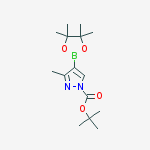Structure of 1-Boc-3-methylpyrazole-4-boronic acid pinacol ester