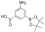 Structure of 3-amino-5-(4,4,5,5-tetramethyl-1,3,2-dioxaborolan-2-yl)benzoic acid