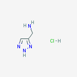 (1H-1,2,3-Triazol-4-yl)methanamine hydrochloride结构式