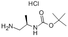 Structure of Carbamic acid, [(1R)-2-amino-1-methylethyl]-, 1,1-dimethylethyl ester