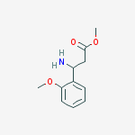 Benzenepropanoic acid, b-amino-2-methoxy-, methyl ester结构式