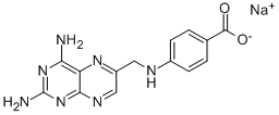 Structure of 4-AMINO-4-DEOXYPTEROIC ACID SODIUM SALT