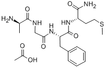 Structure of D-ALA-GLY-PHE-MET-NH2 ACETATE SALT