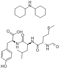 Structure of FOR-MET-LEU-TYR-OH DCHA