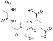 Structure of FOR-ALA-GLY-SER-GLU-OH