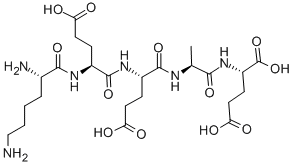 Structure of LYS-GLU-GLU-ALA-GLU