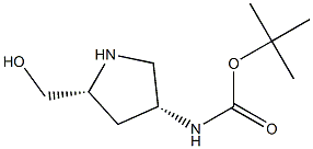 Structure of (2R,4R)-2-HYDROXYMETHYL-4-BOC-AMINO PYRROLIDINE-HCL