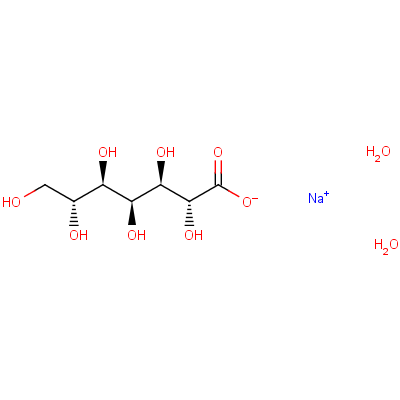Structure of A-D-GLUCOHEPTONIC ACID SODIUM