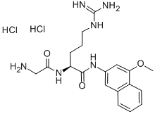 Structure of H-GLY-ARG-4M-BETA-NA 2 HCL