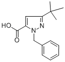 Structure of 1-BENZYL-3-(TERT-BUTYL)-1H-PYRAZOLE-5-CARBOXYLIC ACID